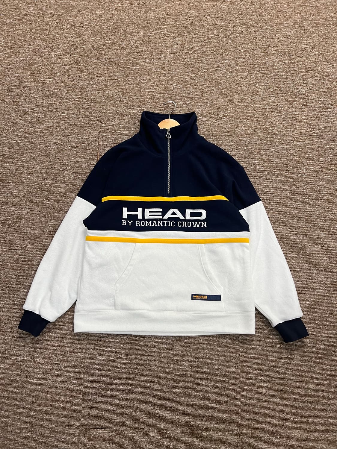 HEAD x 로맨틱크라운 반집업 풀오버 M 상품이미지1