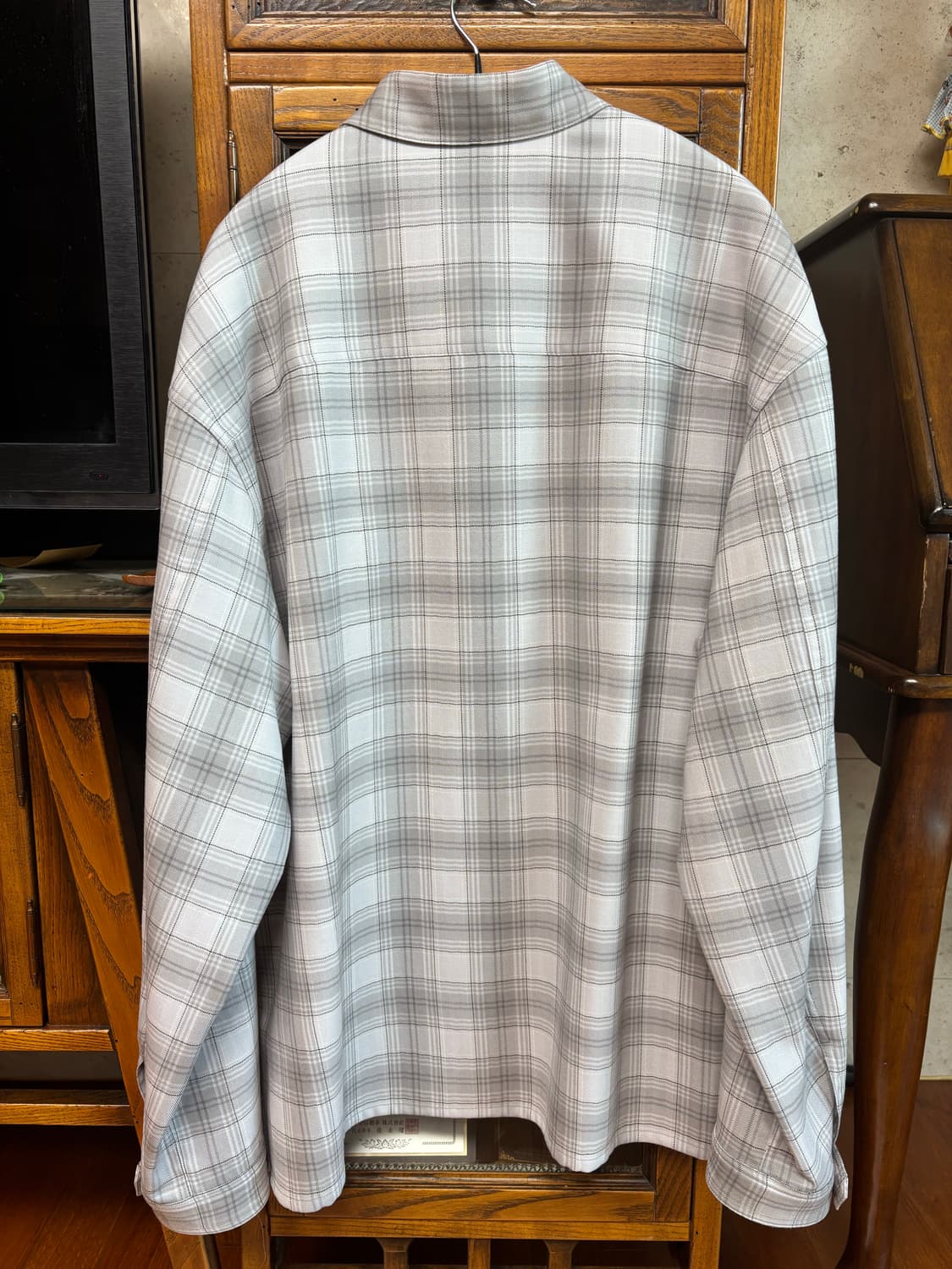 마이라이브러리 310 라이트 울 체크셔츠 상품이미지3