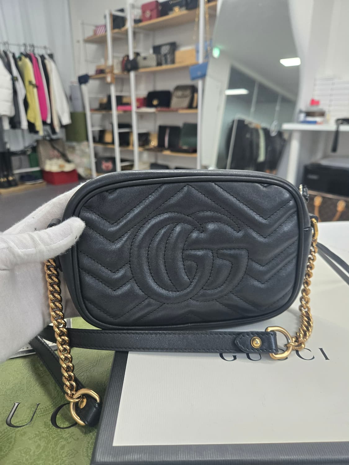 [50%세일] 구찌 마몬트 카메라백 상품이미지2