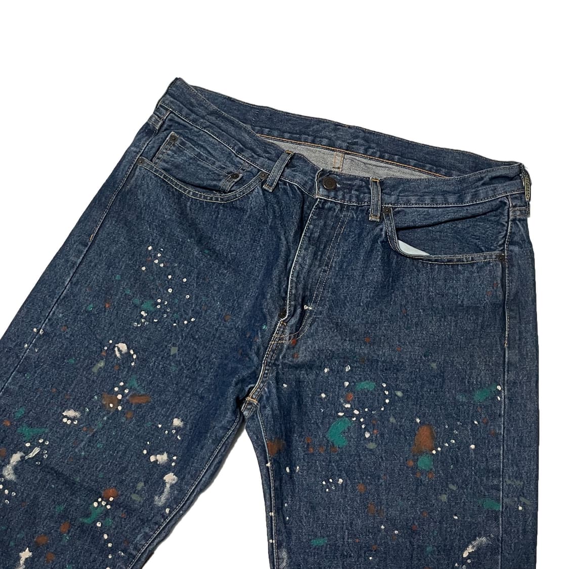 END X LEVIS 리바이스 페인티드 505 레귤러 셀비지 청바지 상품이미지3