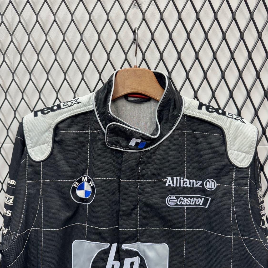 00s BMW 윌리엄스 F1 팀 레이싱 자켓 전후면 퍄치 디테일 블랙 상품이미지3