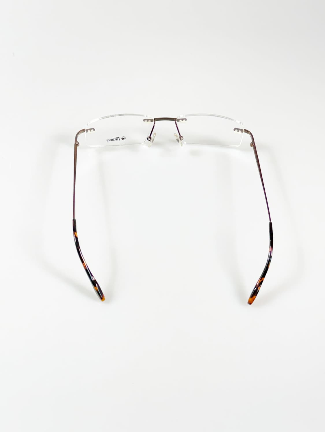 90s TUTIMA 티타늄 무테 스퀘어 빈티지 안경 상품이미지5