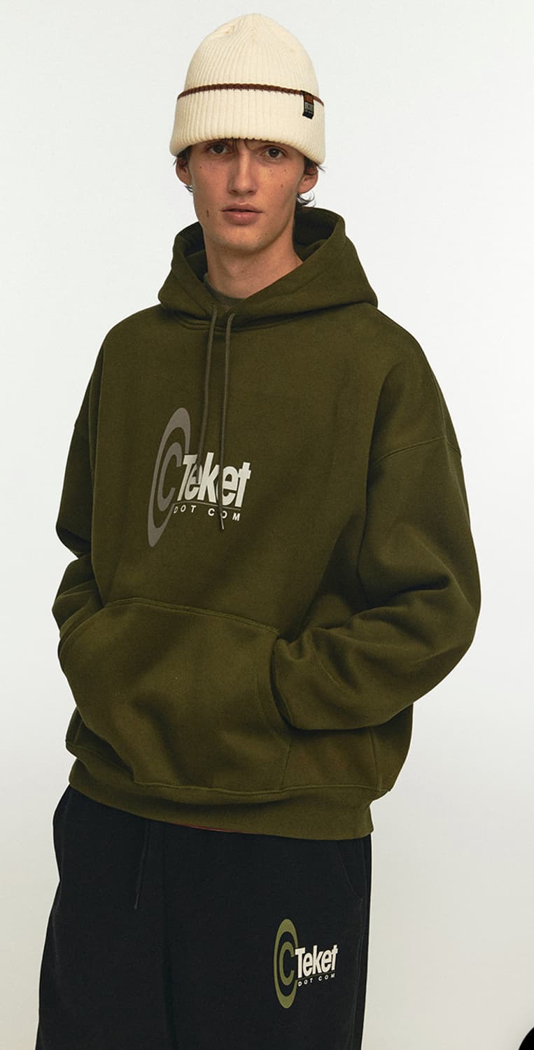 테켓 symbol 후디 카키 상품이미지1