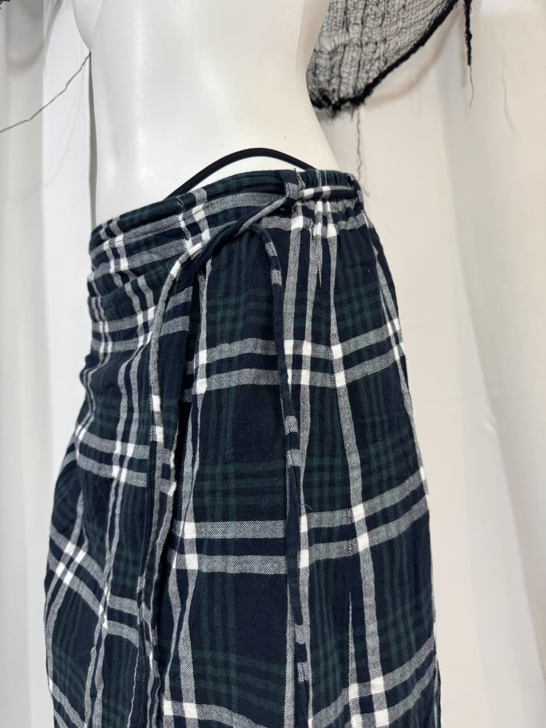 check layered skirt 상품이미지3