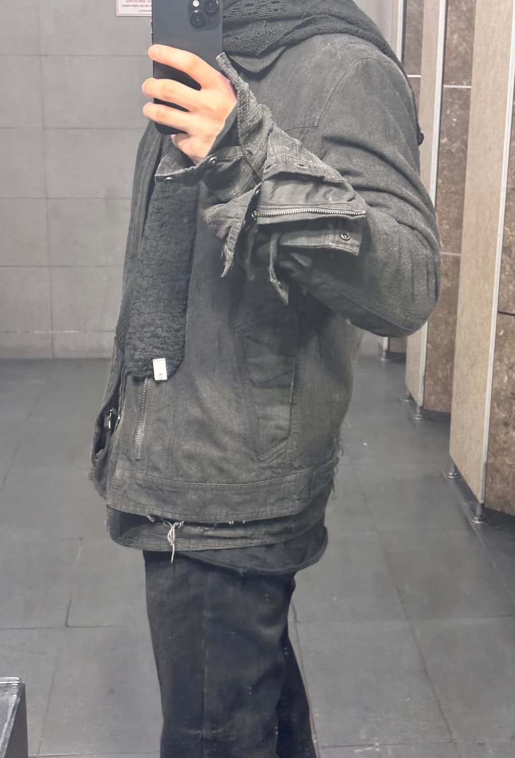 블랙멀 더블 슬리브 셔츠 L 상품이미지3