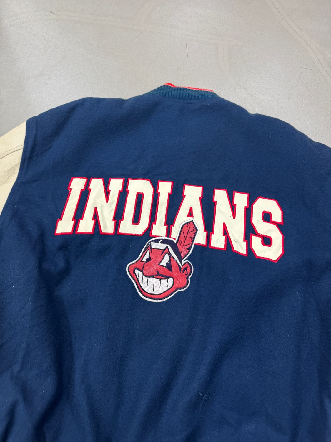 G-III 90S 클리브랜드 레더 바시티 자켓 M 상품이미지4