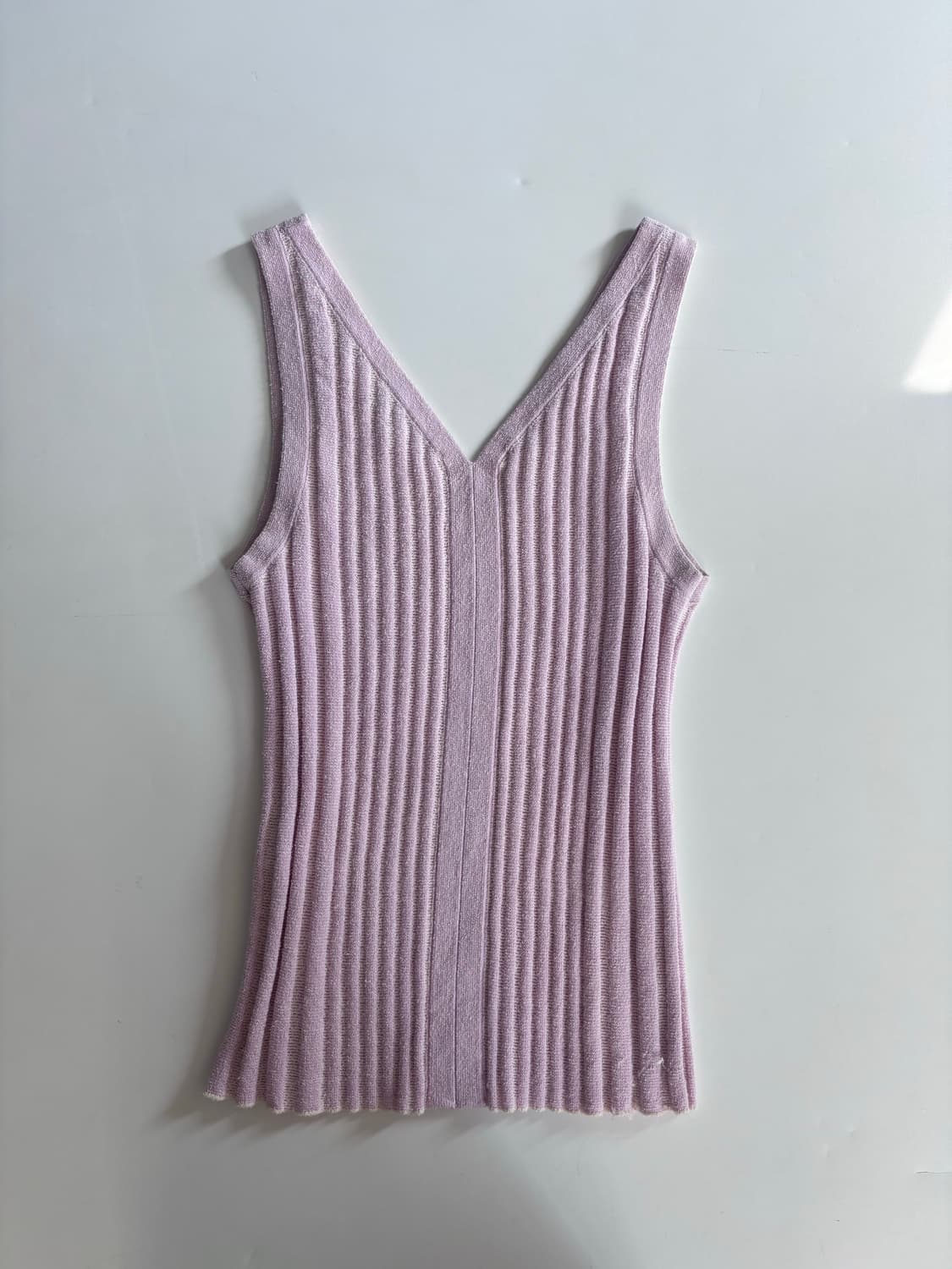 Maison Kitsune 메종키츠네 핑크 니트 슬리브리스 상품이미지4