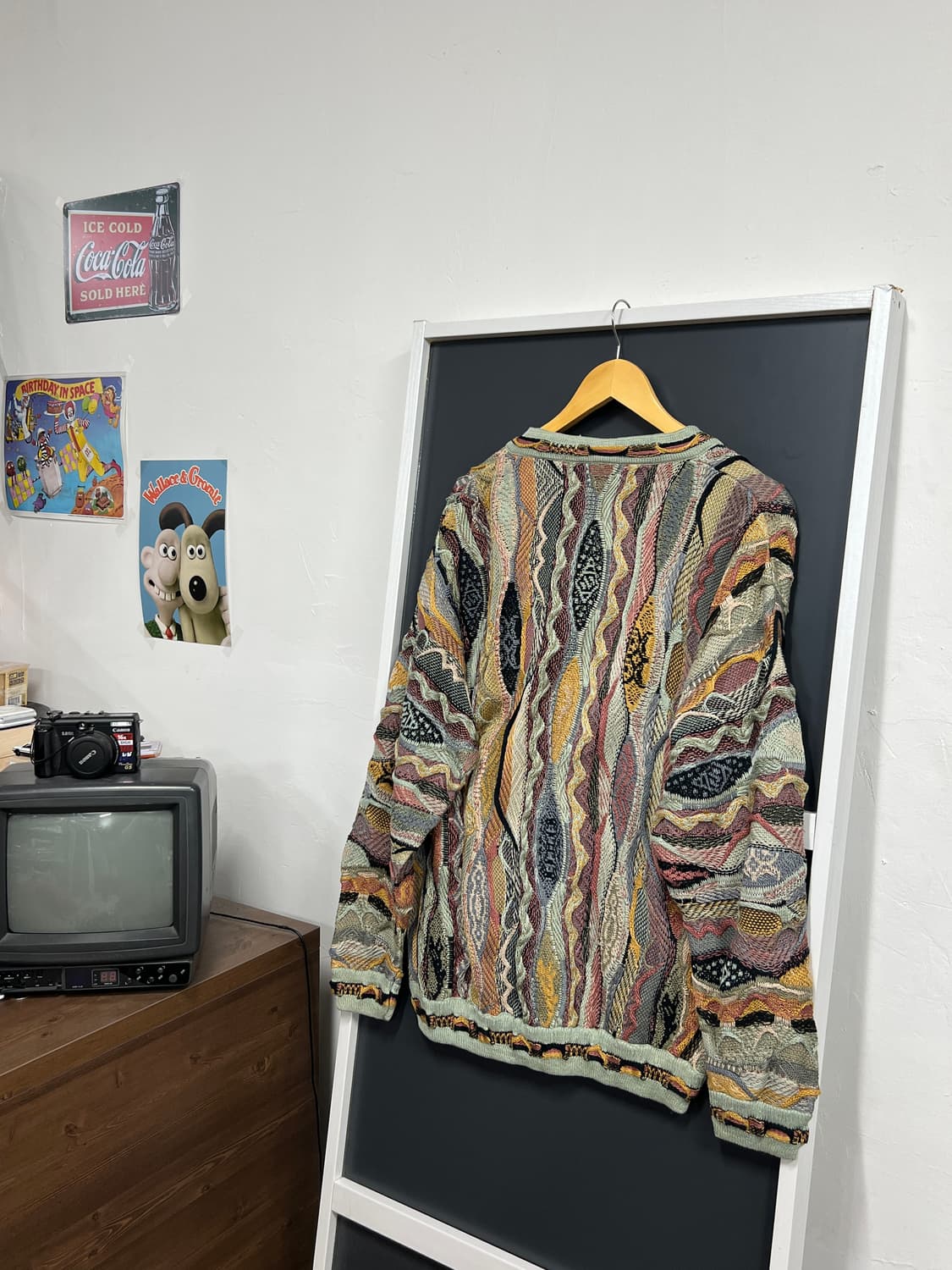 limnos Vintage 케이블 꽈배기 니트 가디건 상품이미지2