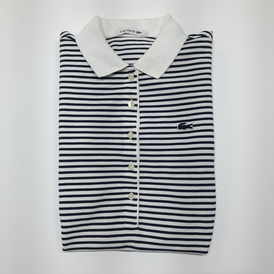 CK059 S 라코스테 코튼 스트라이프 네이비 원피스 상품이미지9