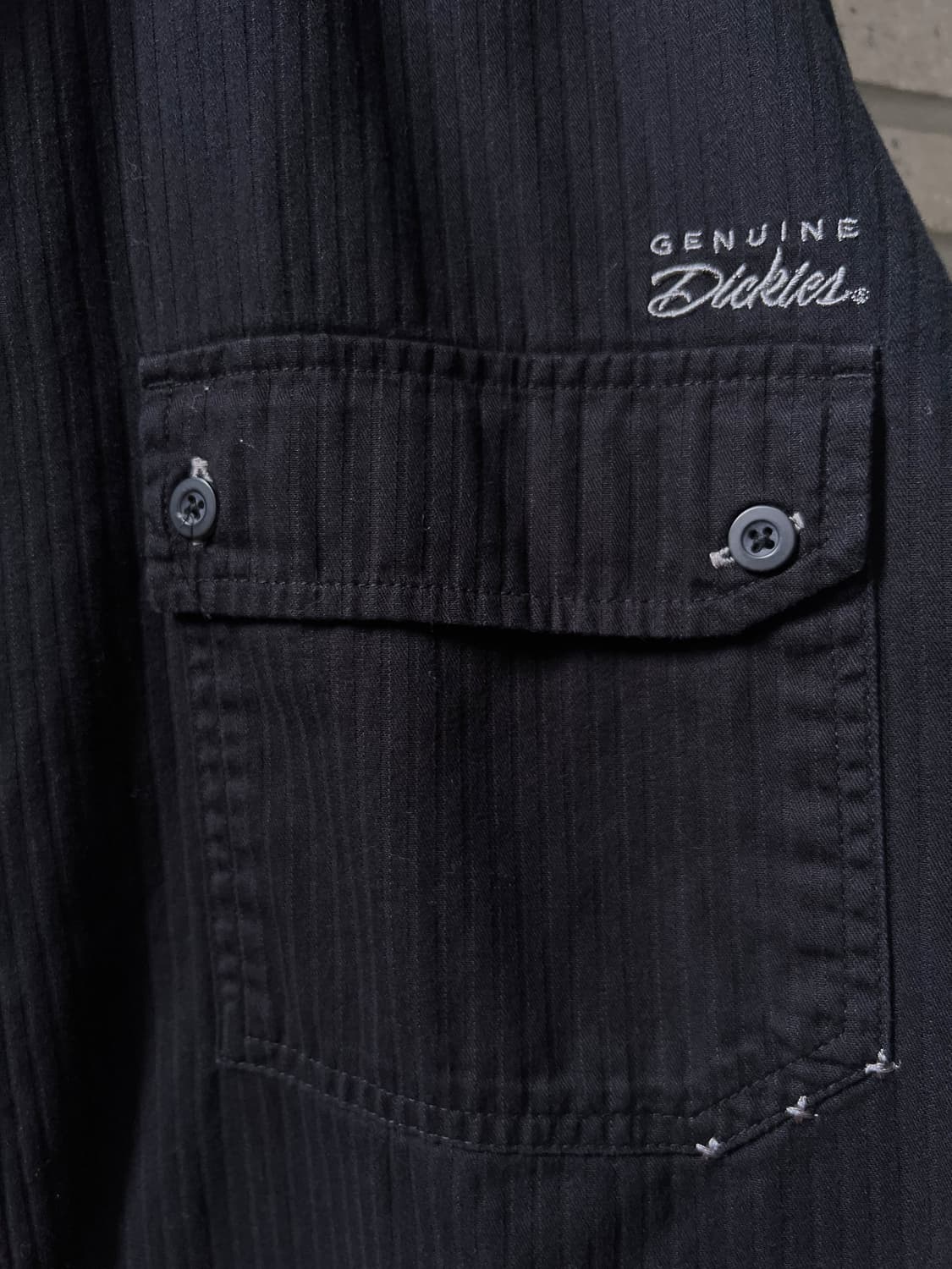 [3XL]디키즈 USA 2포켓 블랙 워크 셔츠 상품이미지4