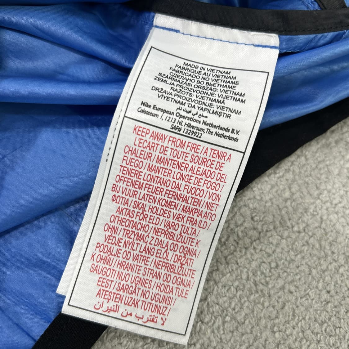 나이키 블루/블랙 바람막이 L 상품이미지3