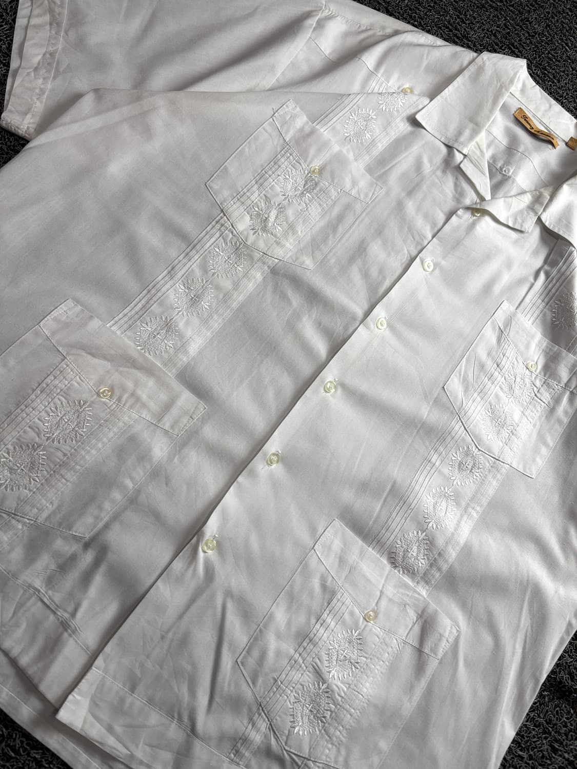 90s 타미바하마 오리지널 구아야베라 셔츠 3449 상품이미지3