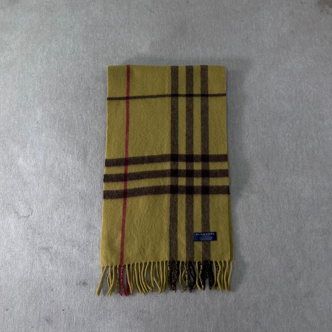 버버리 노바체크 캐시미어 그린 머플러  상품이미지2