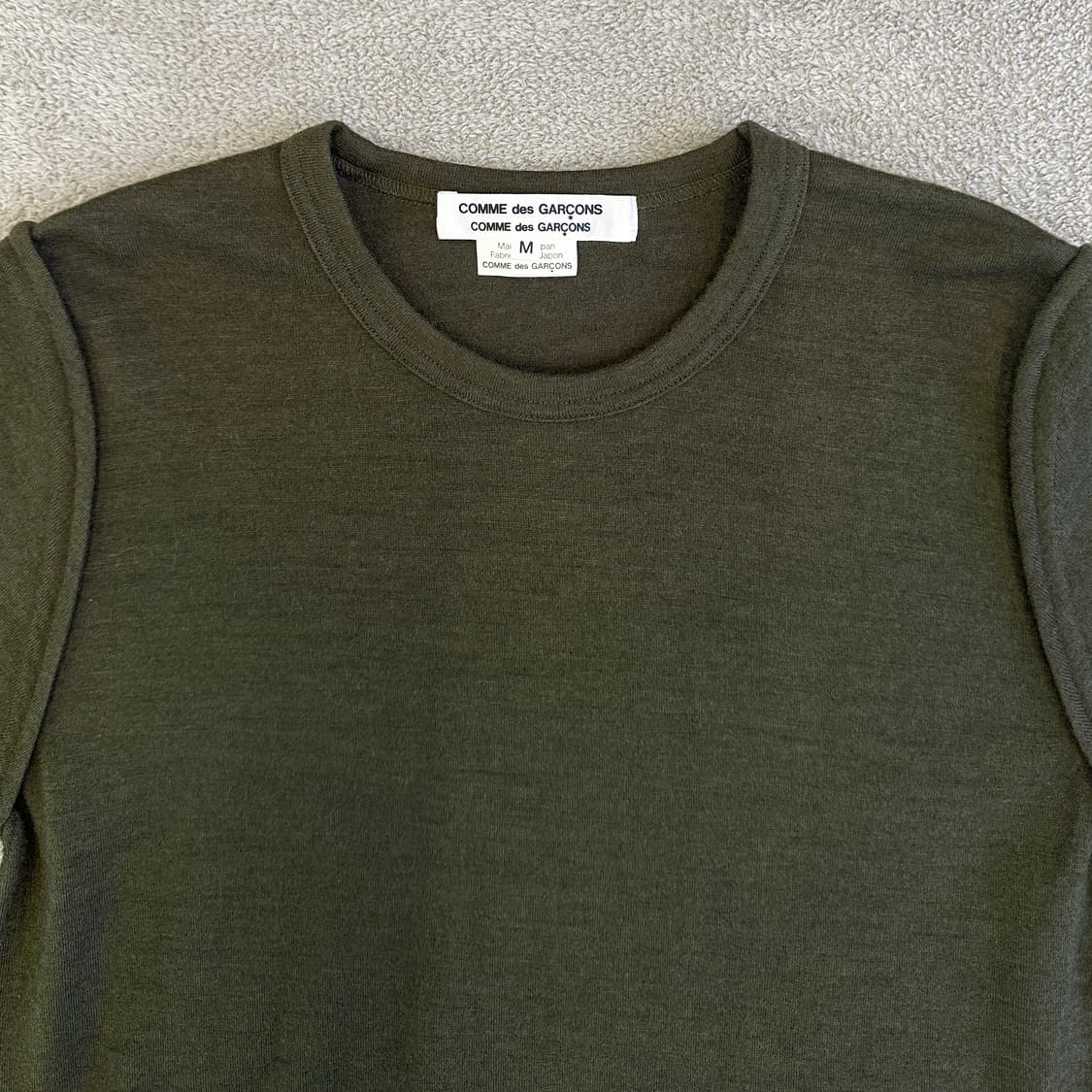 꼼데가르송 카키 롱슬리브 상품이미지2