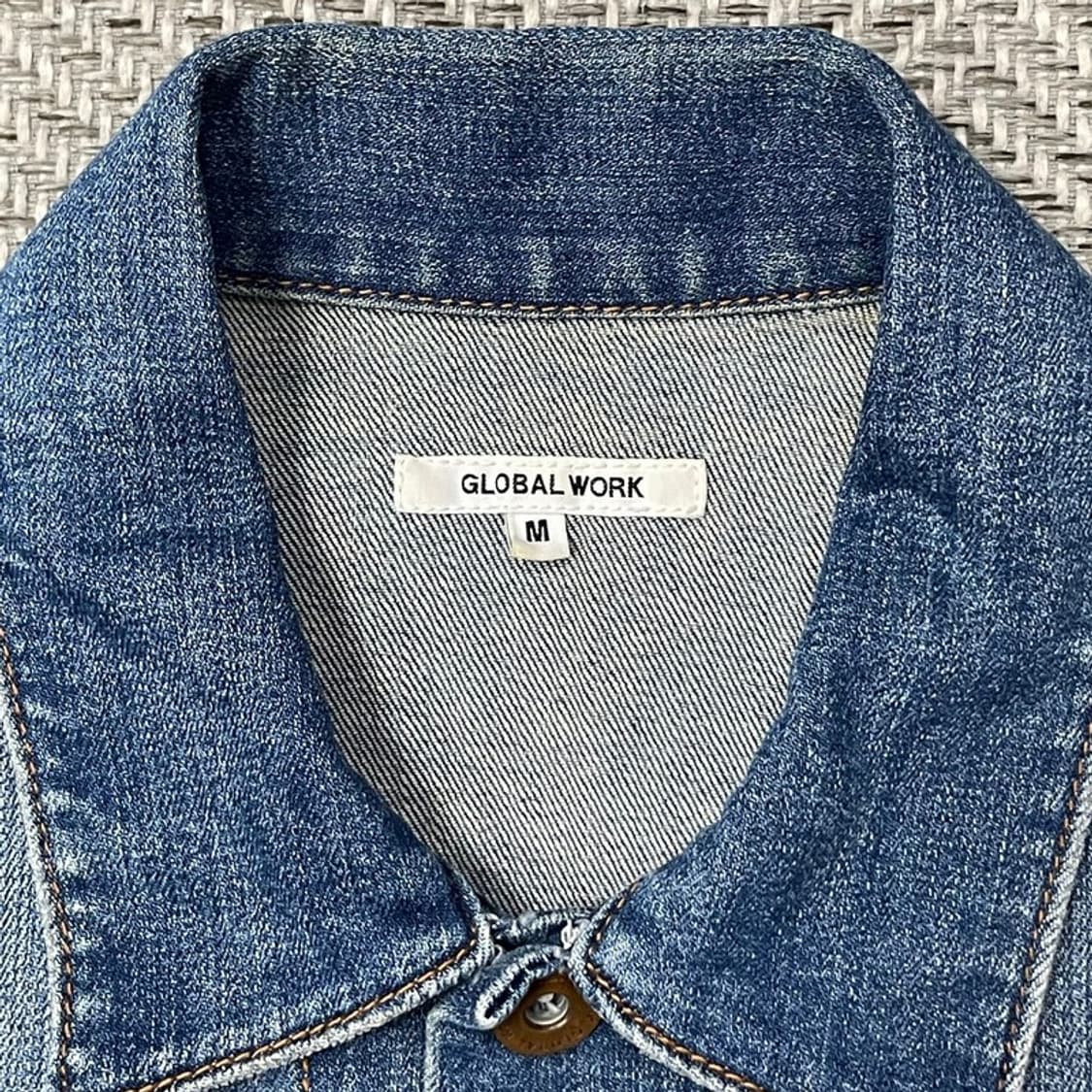 글로벌워크 투포켓 데님 자켓 v0080 상품이미지6