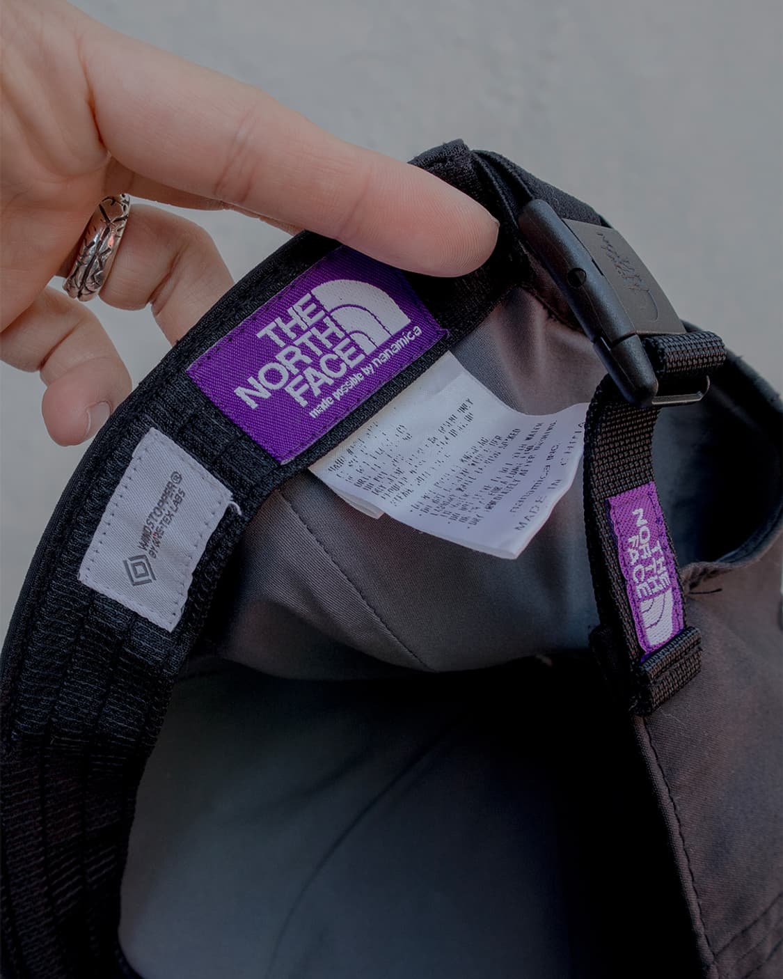 노스페이스 퍼플라벨 nylon Gore-Tex 캡 상품이미지5