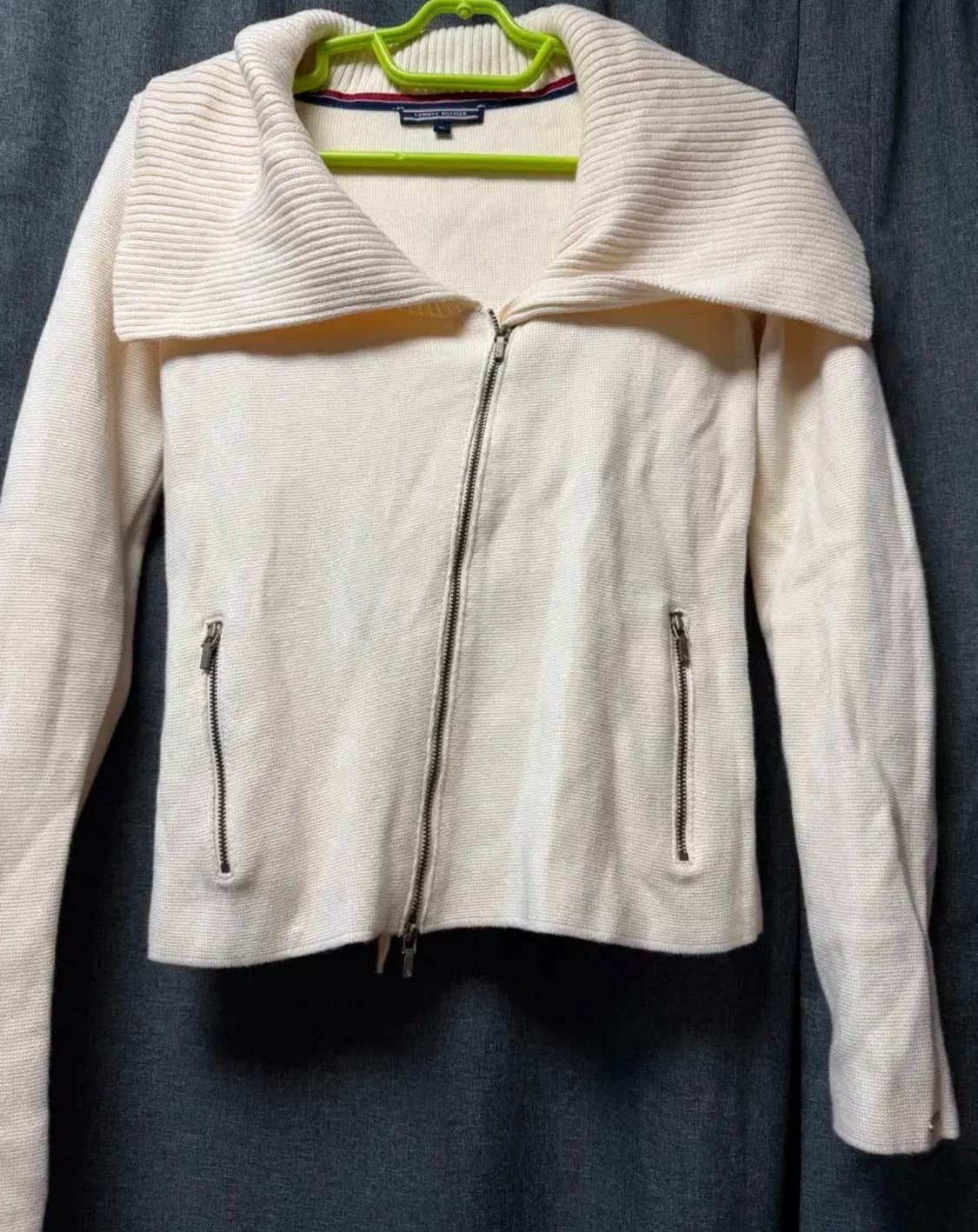 타미힐피거 투웨이 니트집업 판매합니다 상품이미지1