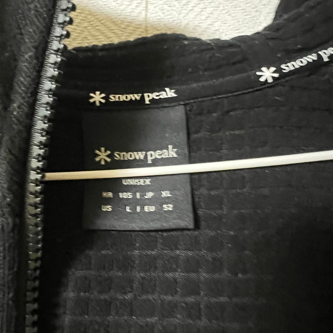 스노우피크 블랙 후드 집업 105 상품이미지7