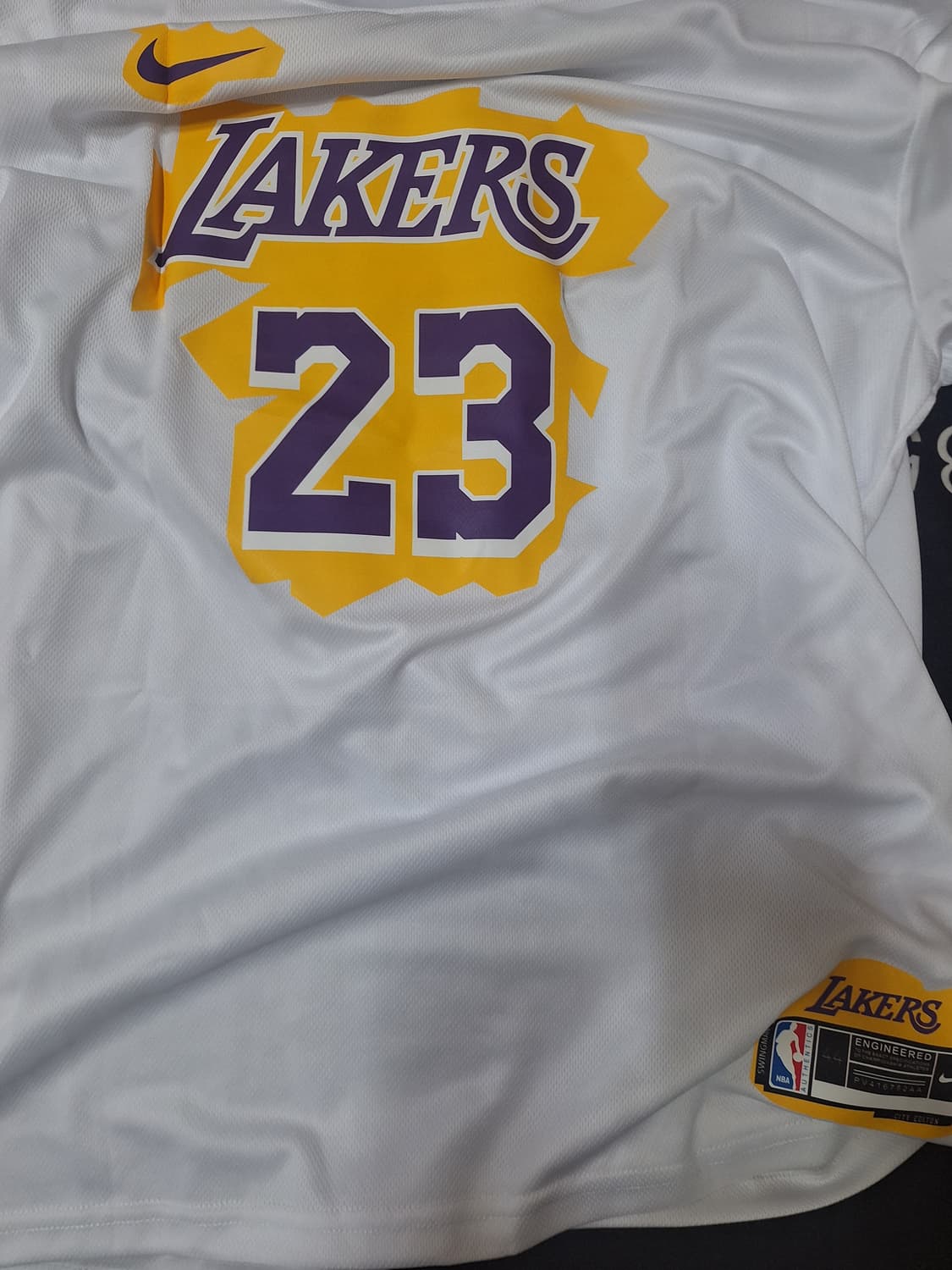 Nba 레이커스 르브론 제임스 캐쥬얼 드라이핏 반팔 상품이미지2