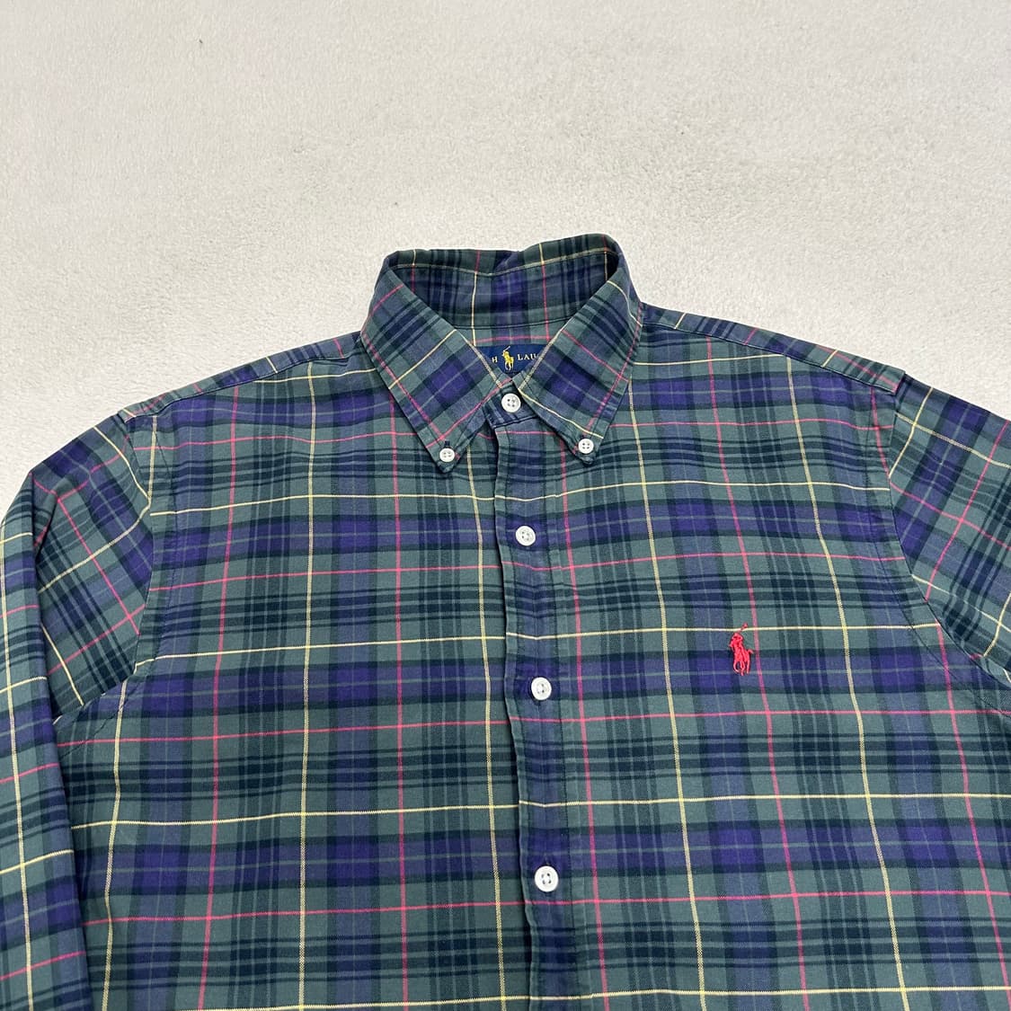 Polo Green Check Shirt 상품이미지5