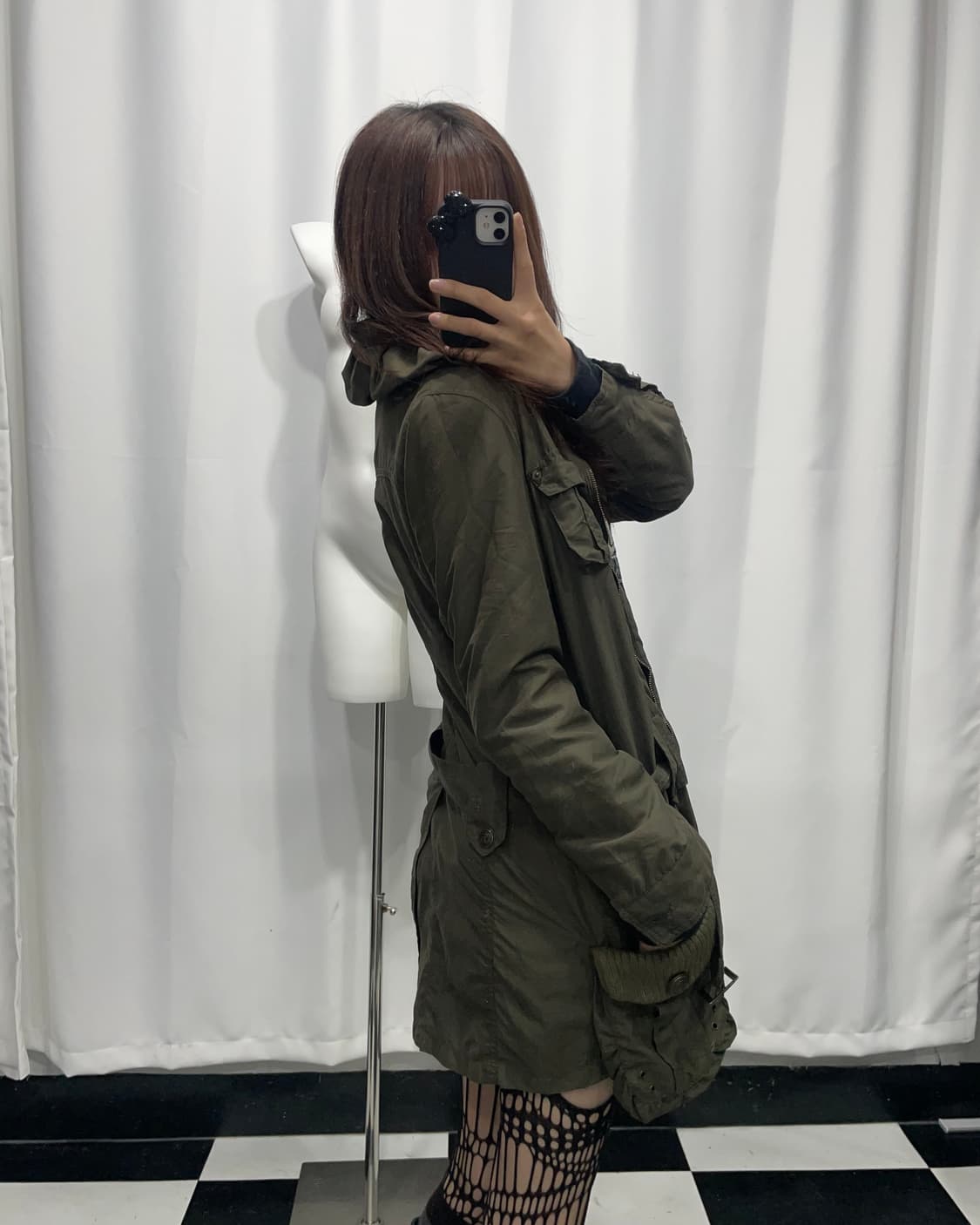 🎸카키 포켓 디테일 롱 자켓🎸 상품이미지2