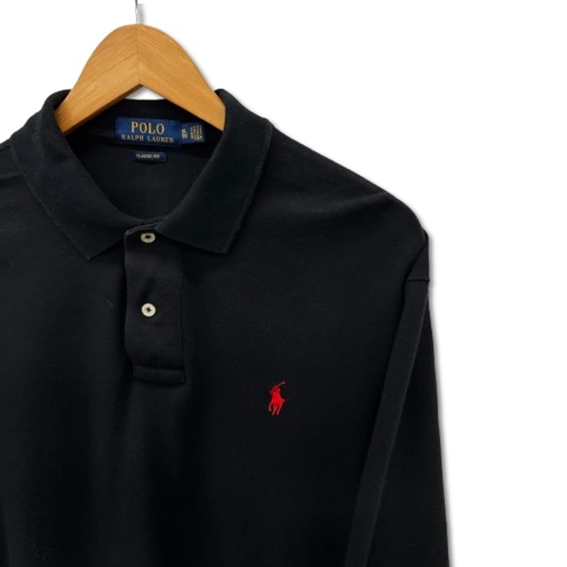폴로 랄프로렌 클래식 핏 블랙 카라 셔츠 상품이미지4