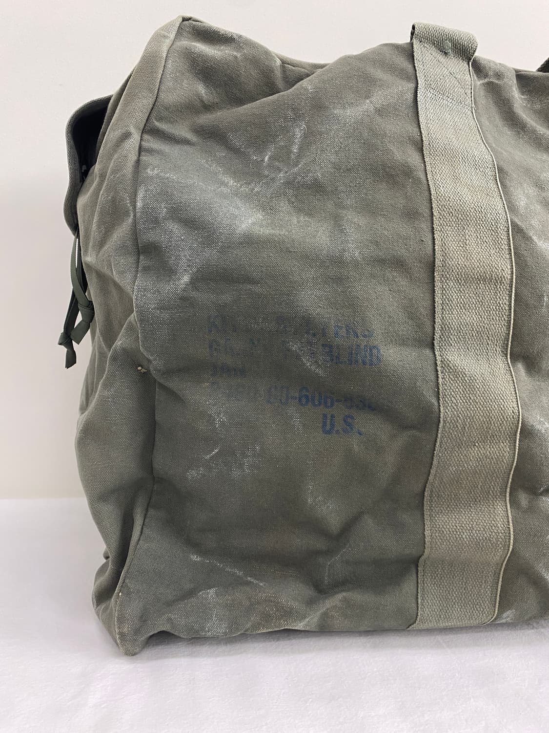 80's 밀리터리 헤비 캔버스 킷백 상품이미지8