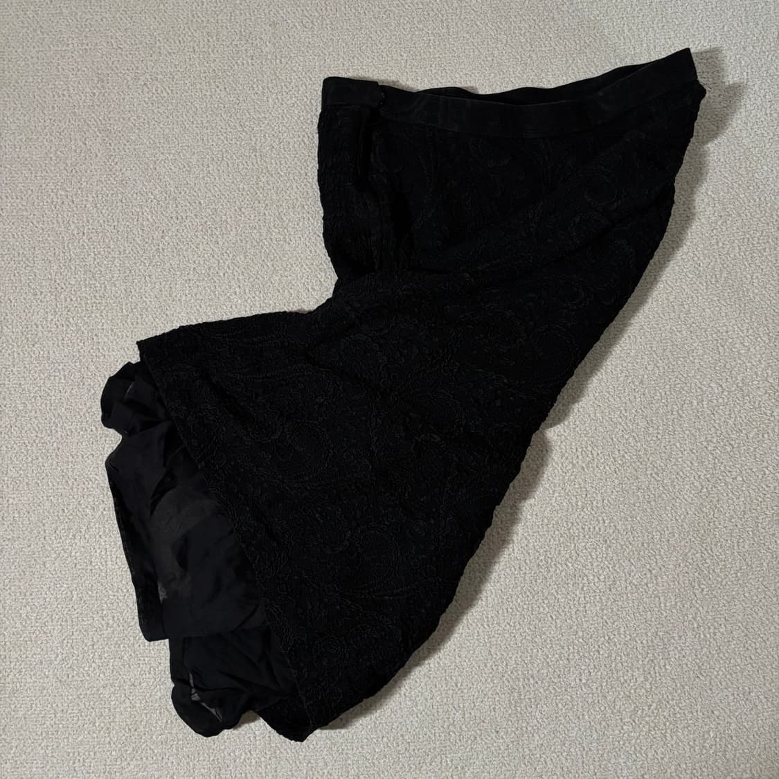 빈티지 블랙 레이스포인트 치마 스커트 상품이미지5