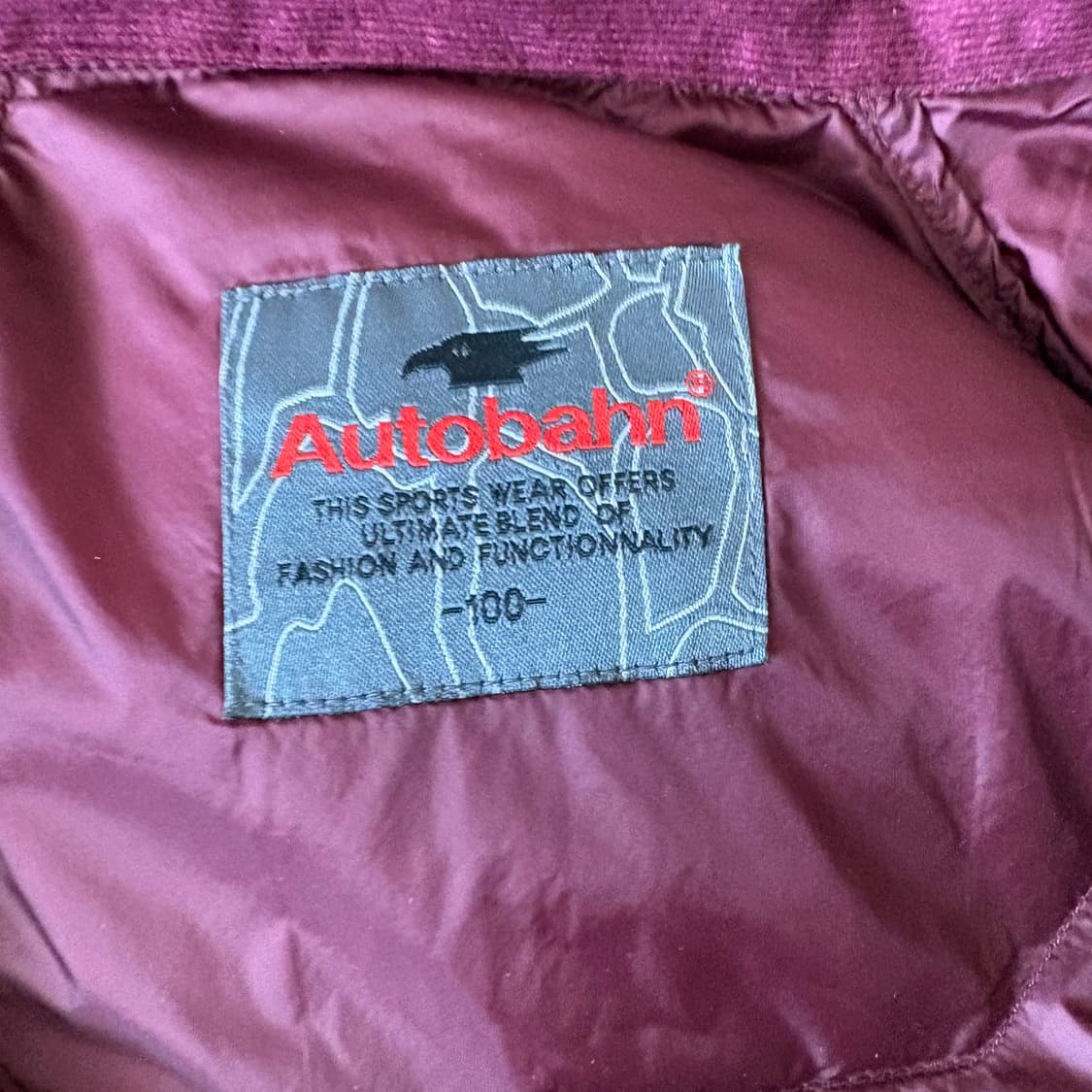 Autobahn 오토반 레드 컬러 패딩 점퍼 100 상품이미지7