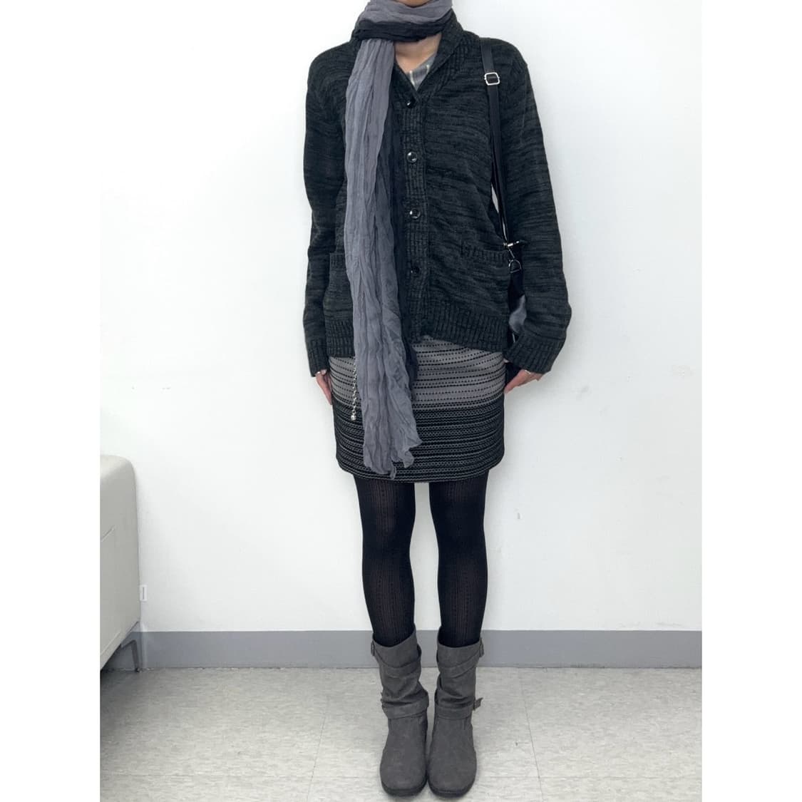 빈티지 차콜 가디건 상품이미지2