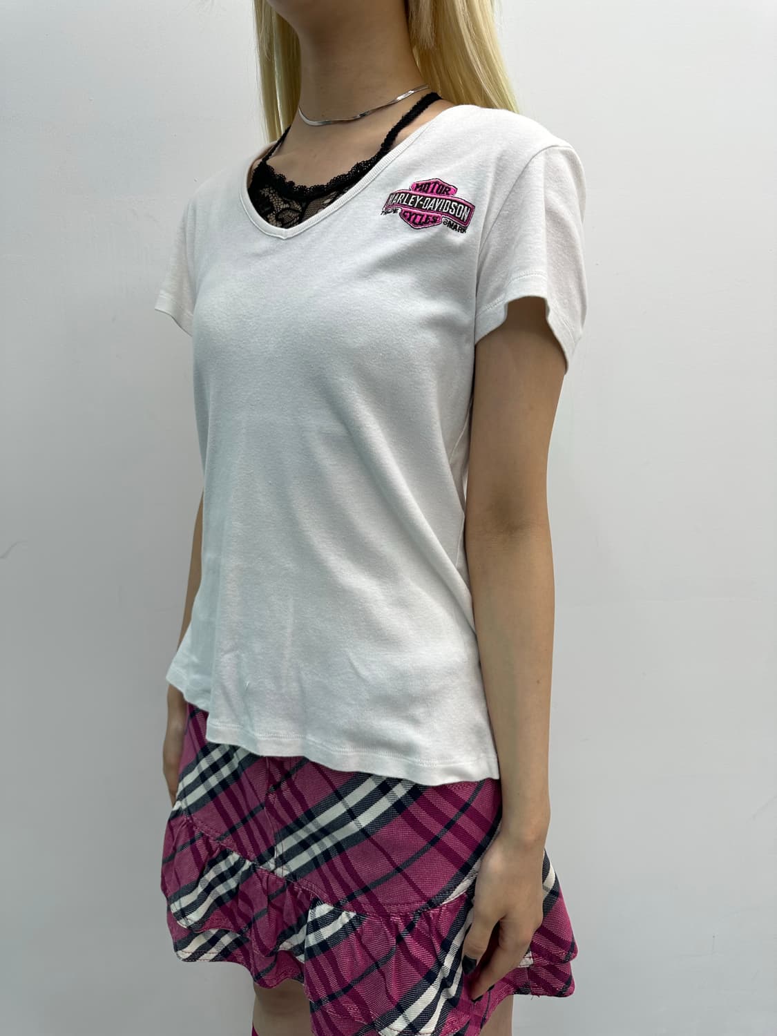 Pink back point top 상품이미지7