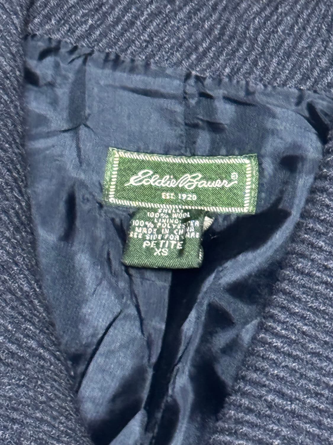 에디바우어 헤링본 비대칭 지퍼 자켓 상품이미지6