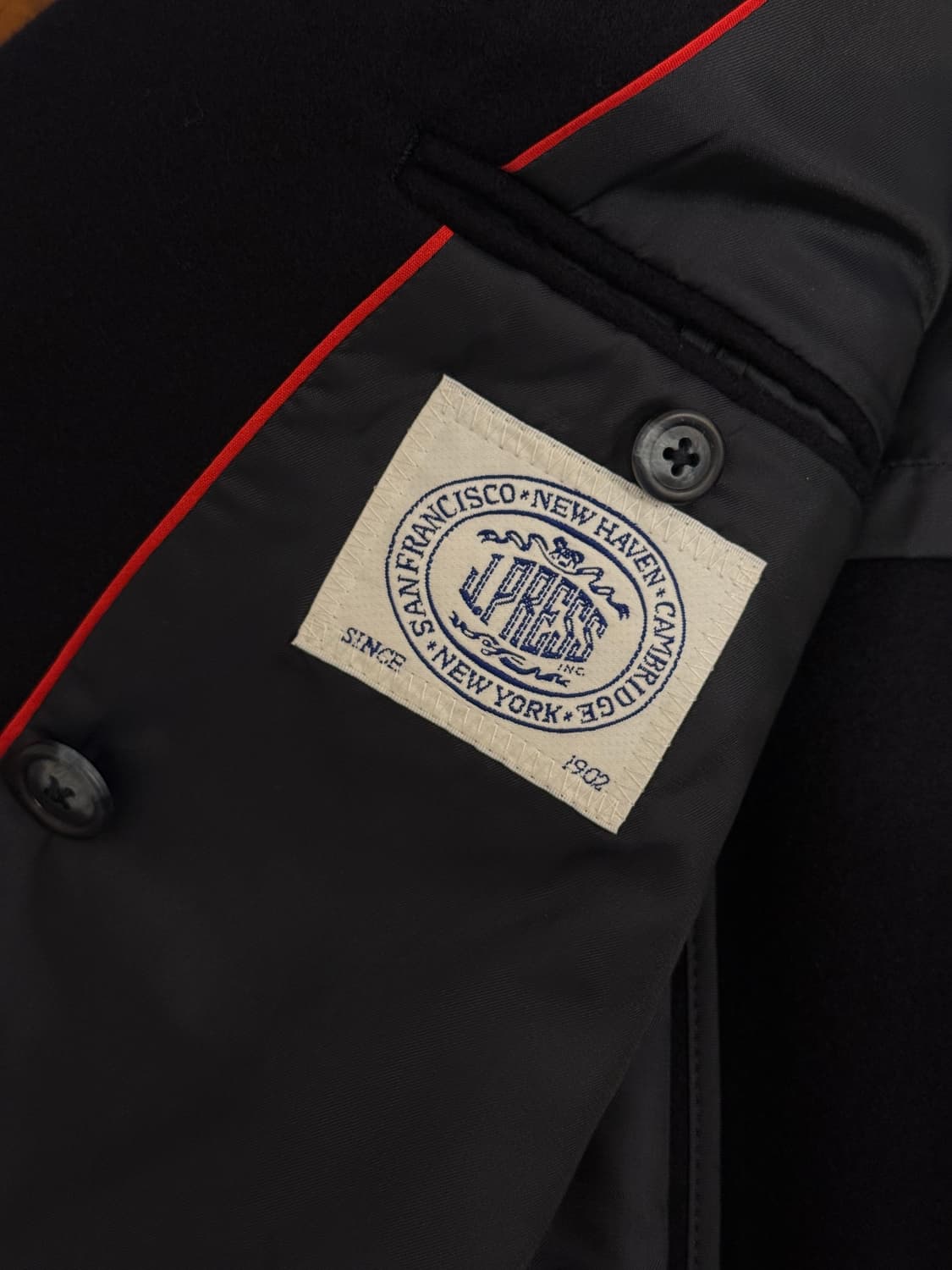 44) J.PRESS Double-Breasted Navy Wool Bl 상품이미지6