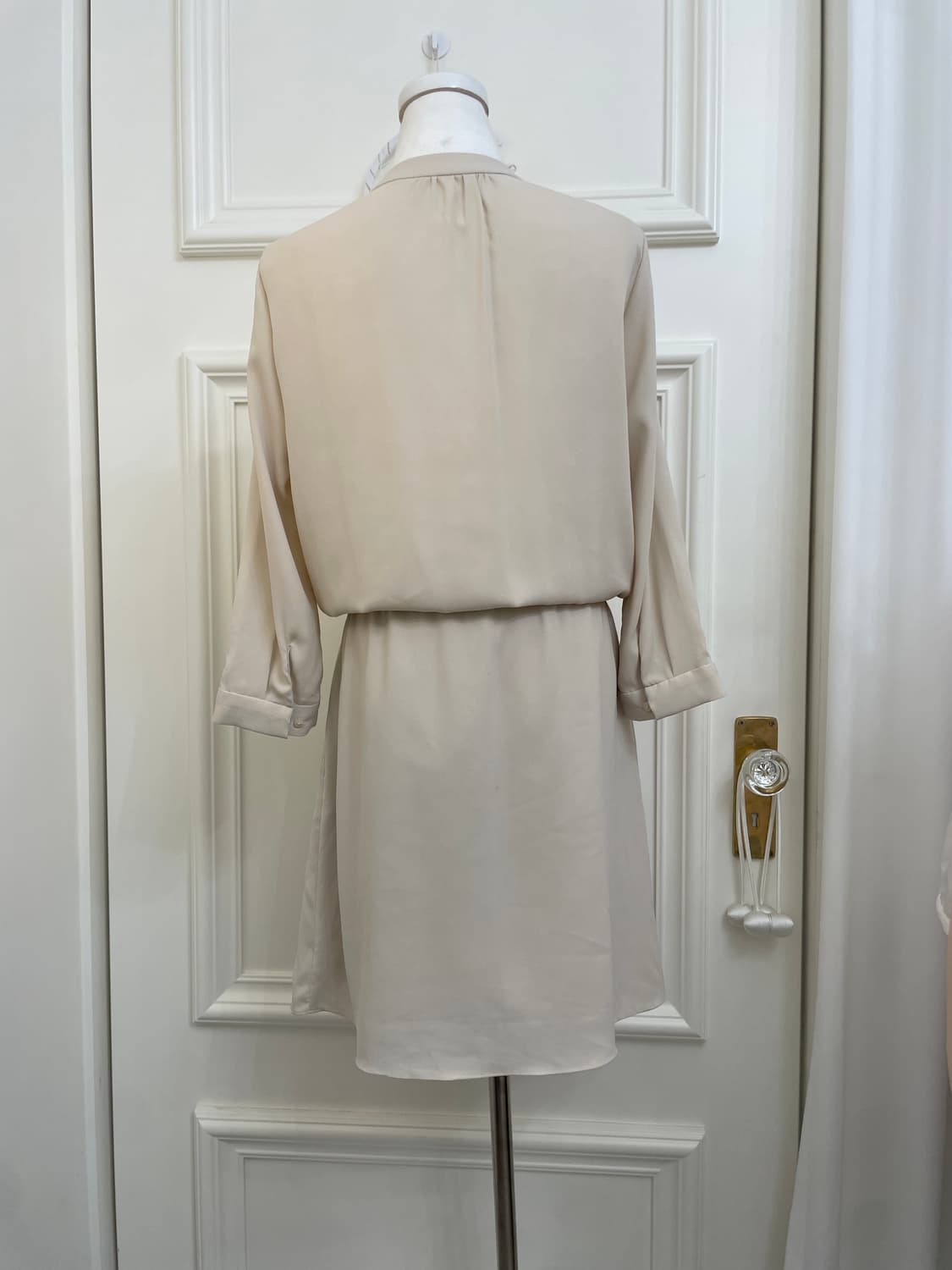 beige gray basic waist bow opc(size-38) 상품이미지3