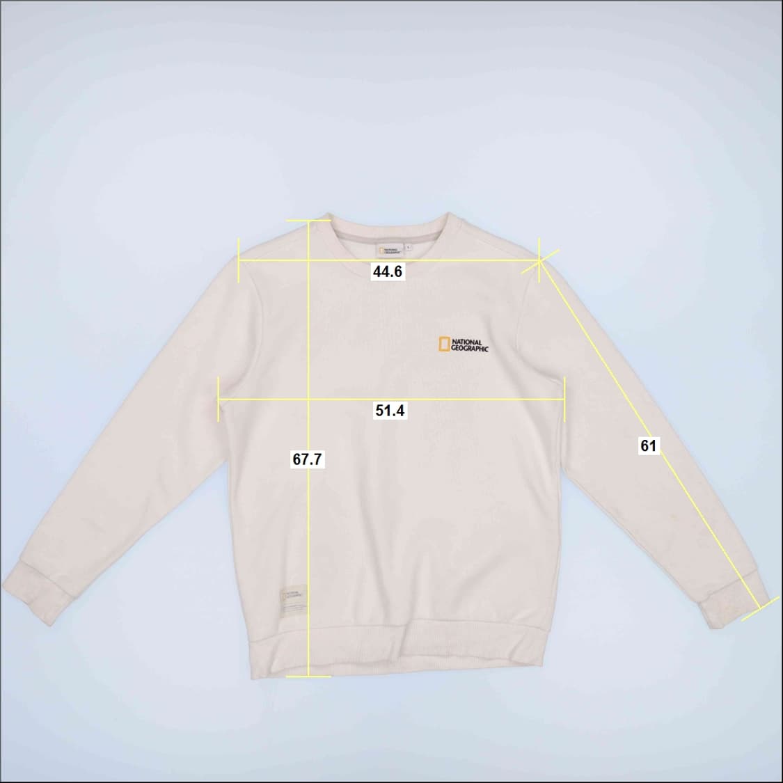 [L] 내셔널지오그래픽 스몰로고 맨투맨티셔츠 1104HR2 상품이미지10