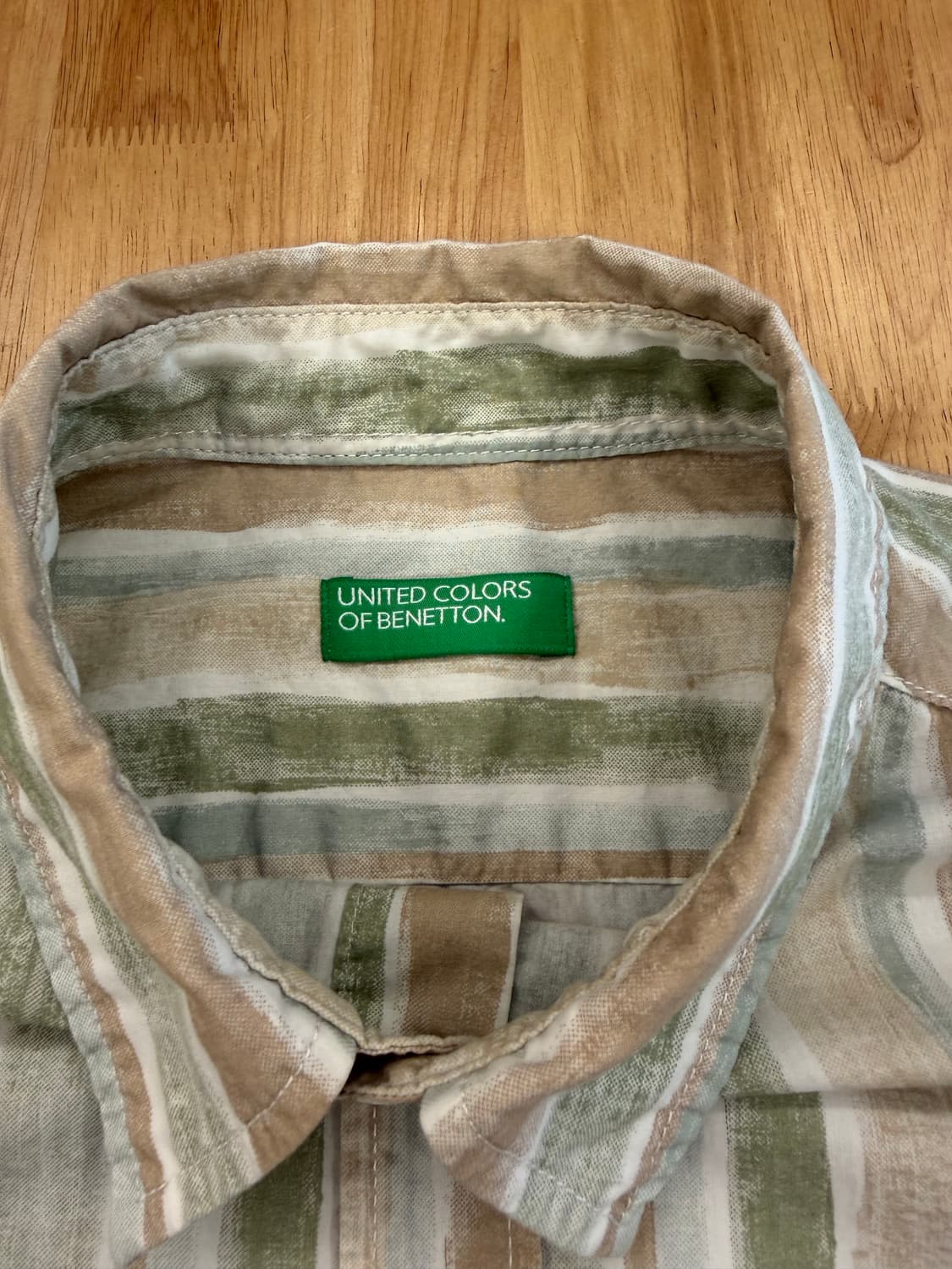 베네통 스트라이프 셔츠 상품이미지2