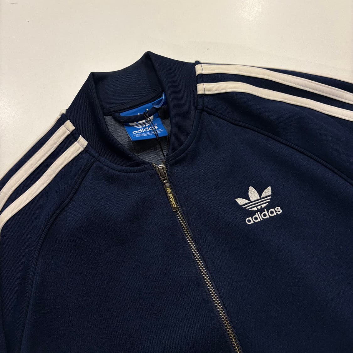 [90] 15s 아디다스 슈퍼스타 삼선 트랙탑 져지 네이비 C609 상품이미지3