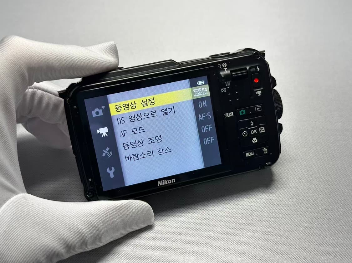 S급 니콘 쿨픽스 aw110 aw100 은색 빈티지 디카 상품이미지6