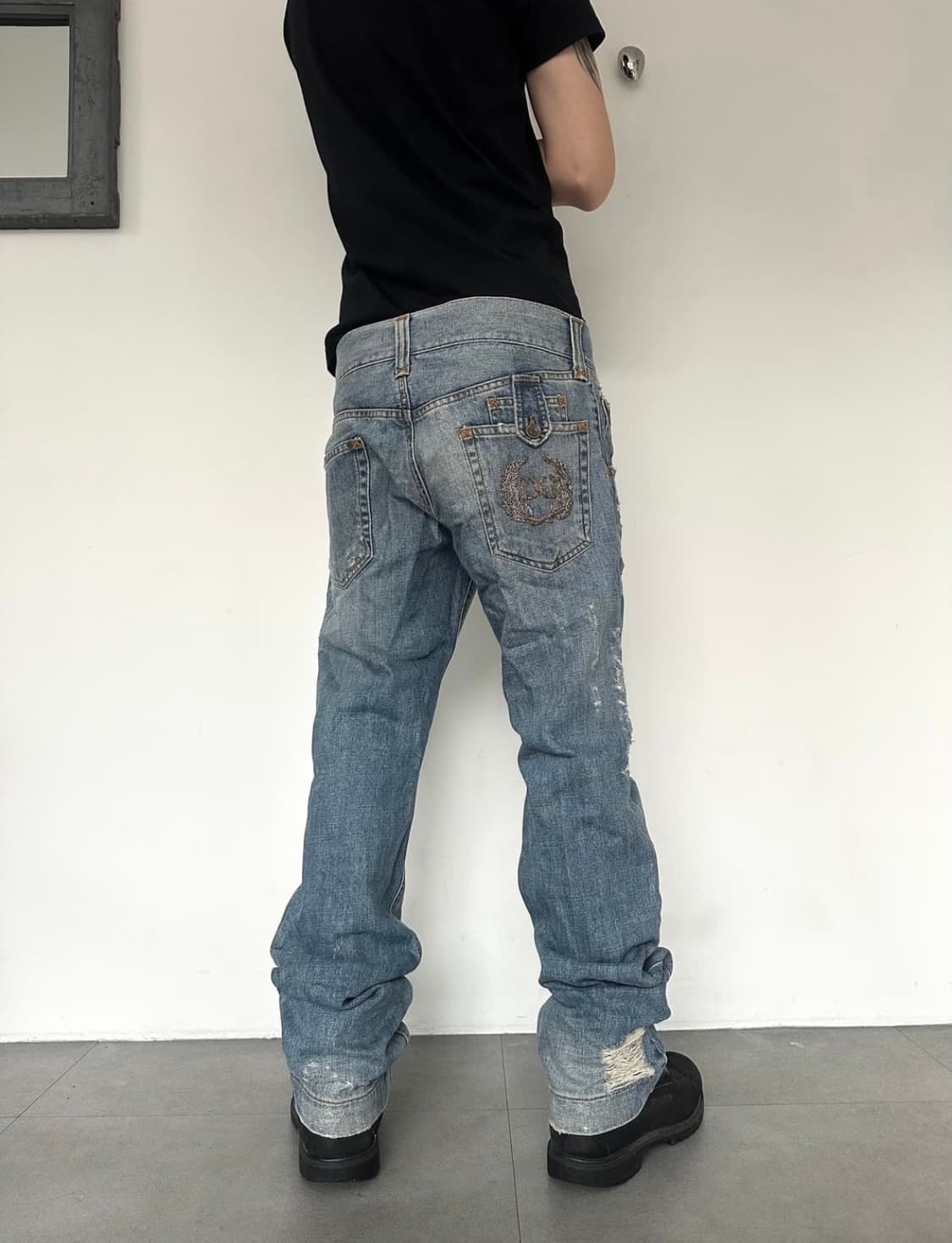 돌체앤가바나 00s 디스트로이드 포켓 데님팬츠 상품이미지4