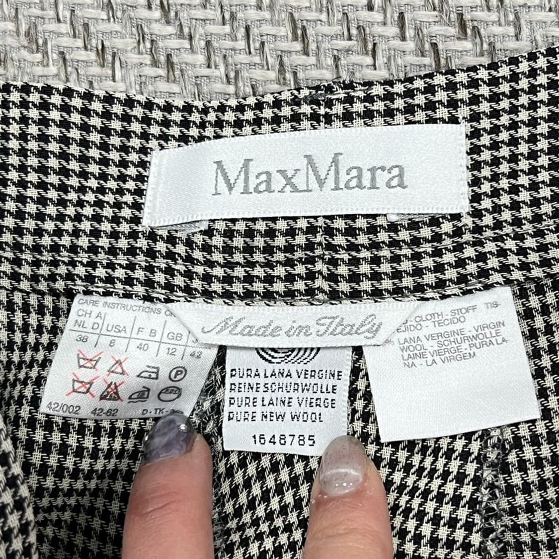 막스마라 하운드체크 슬랙스 v0897 상품이미지5