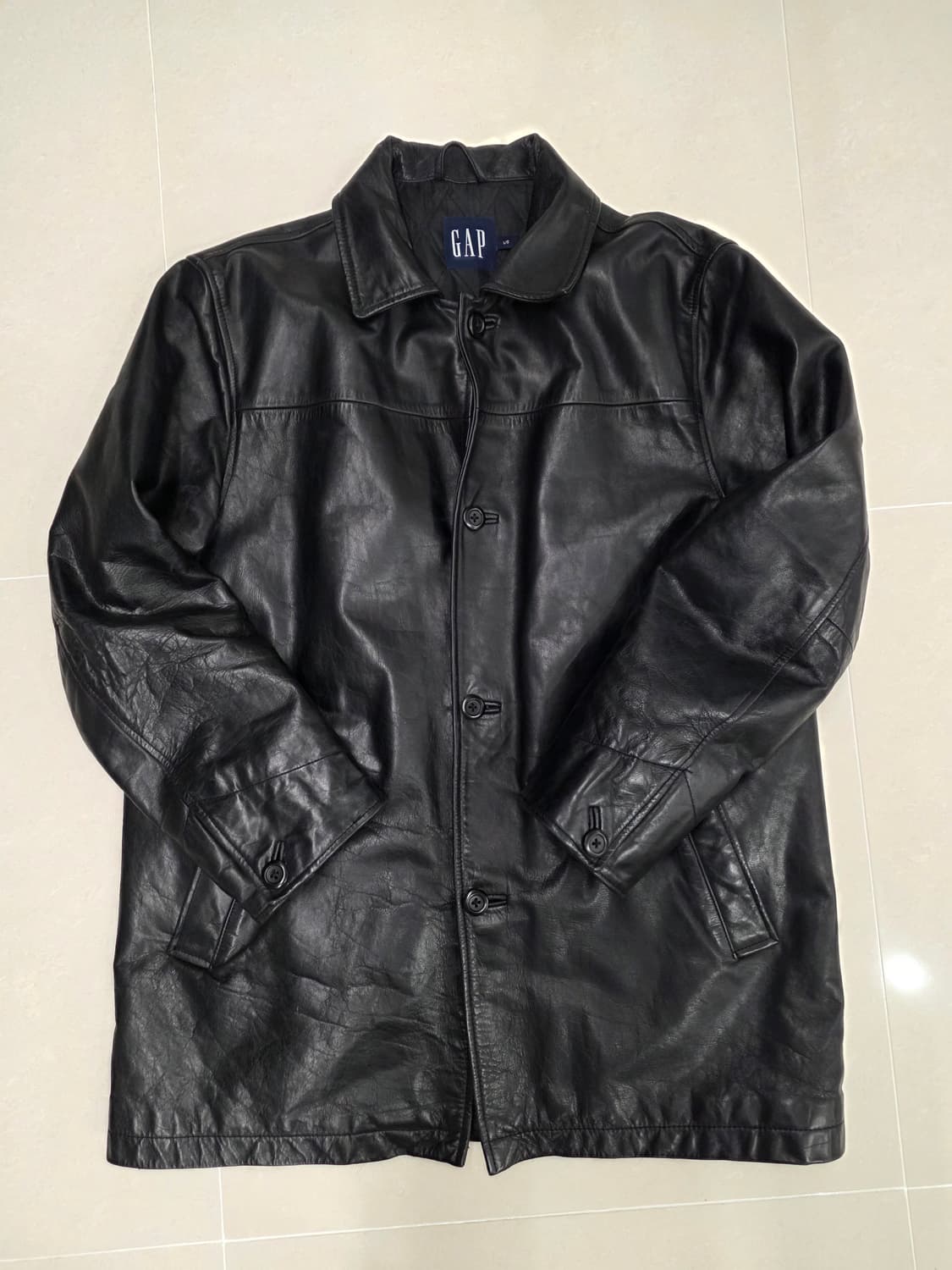 올드 갭 레더 카코트 L 상품이미지1