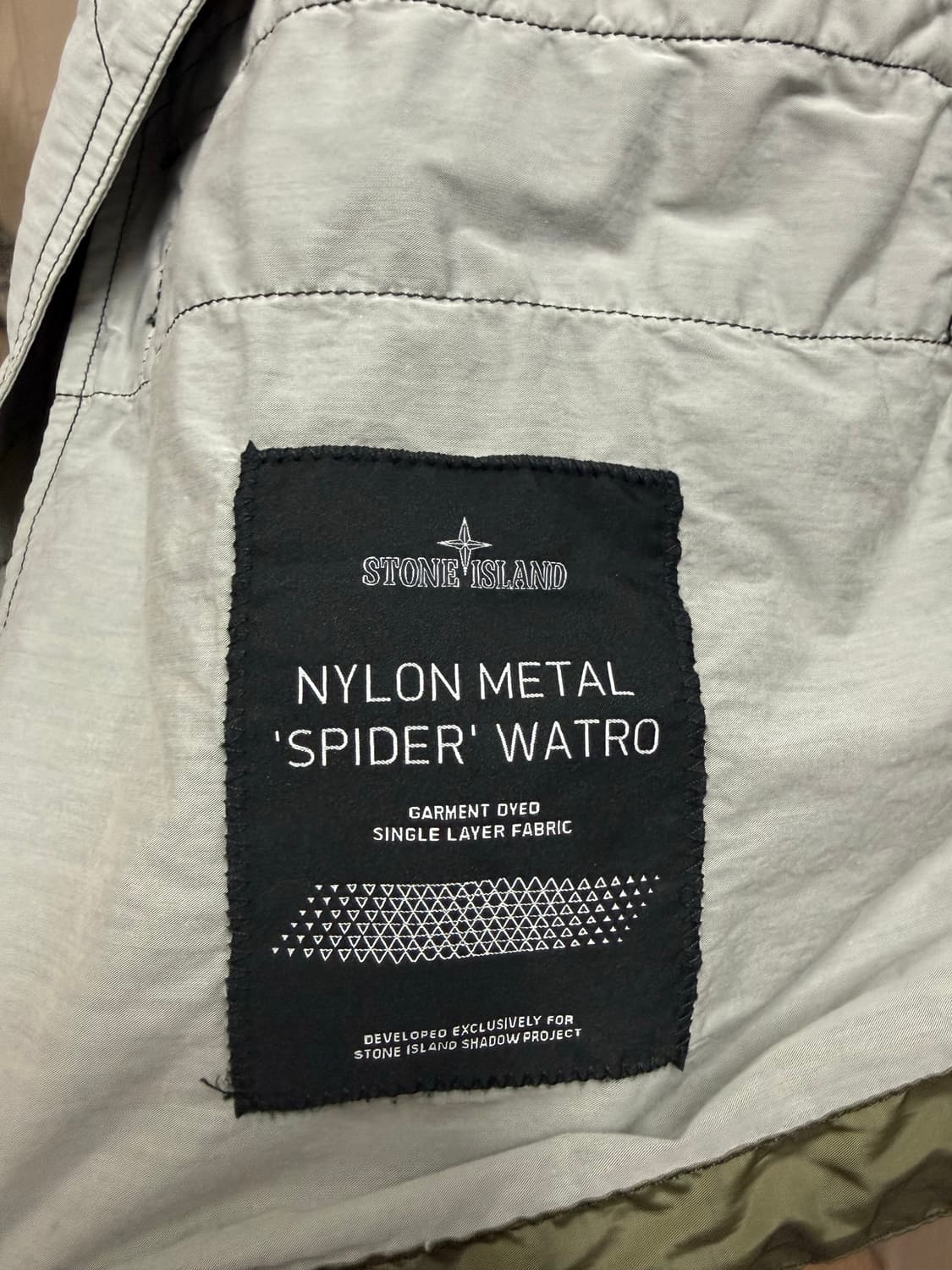 스톤아일랜드 쉐도우 프로젝트 스파이더 나일론 메탈 자켓 XL 상품이미지2