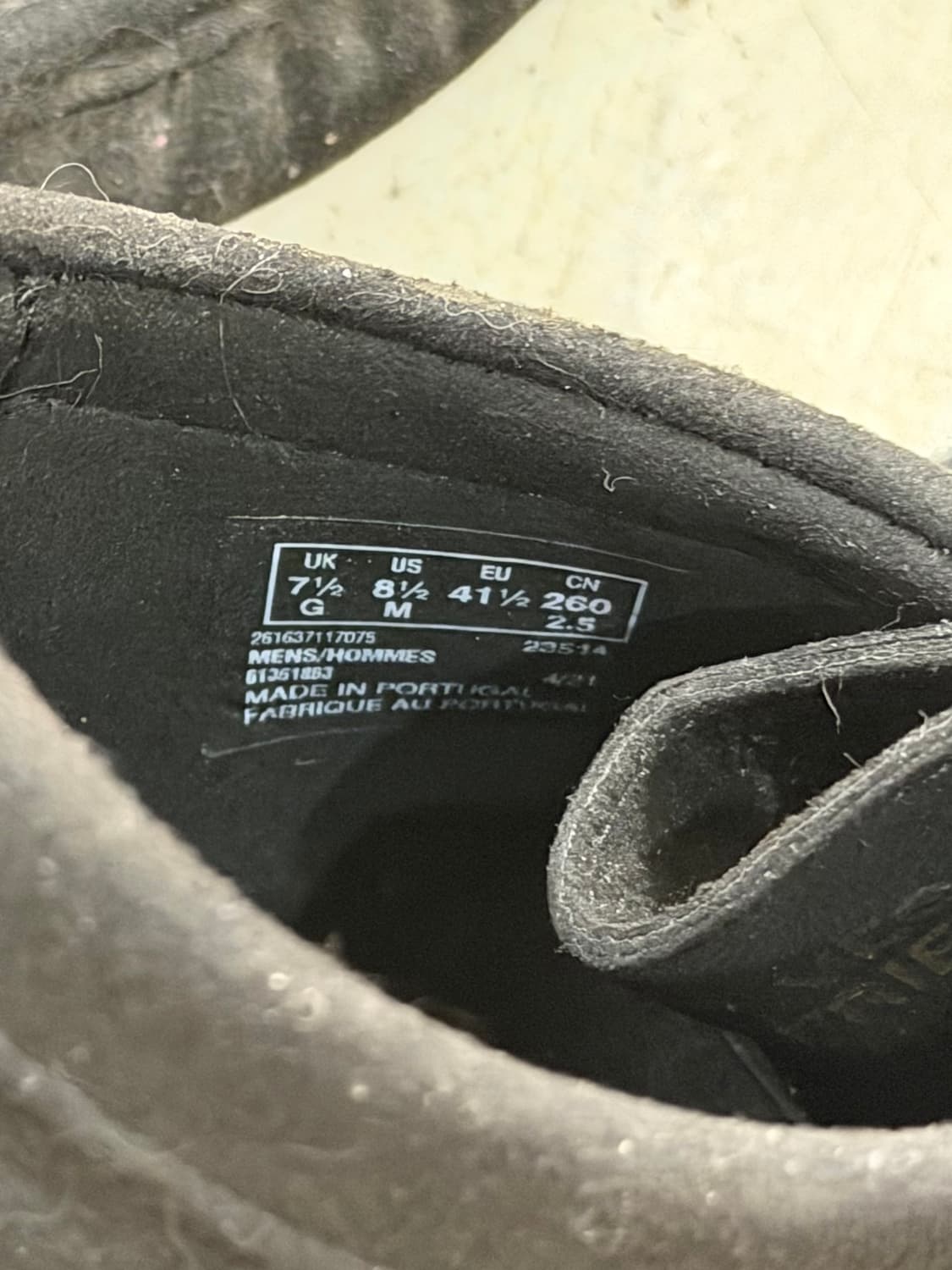 클락스 Black Faux-Suede Wallabee Derbys 상품이미지5