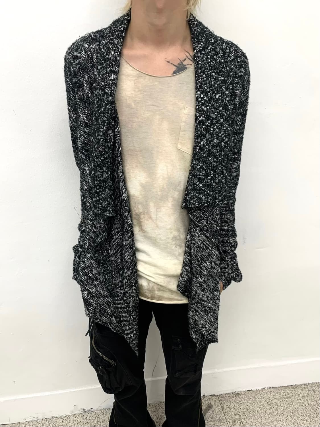 Ozoc drape knit cardigan  상품이미지6