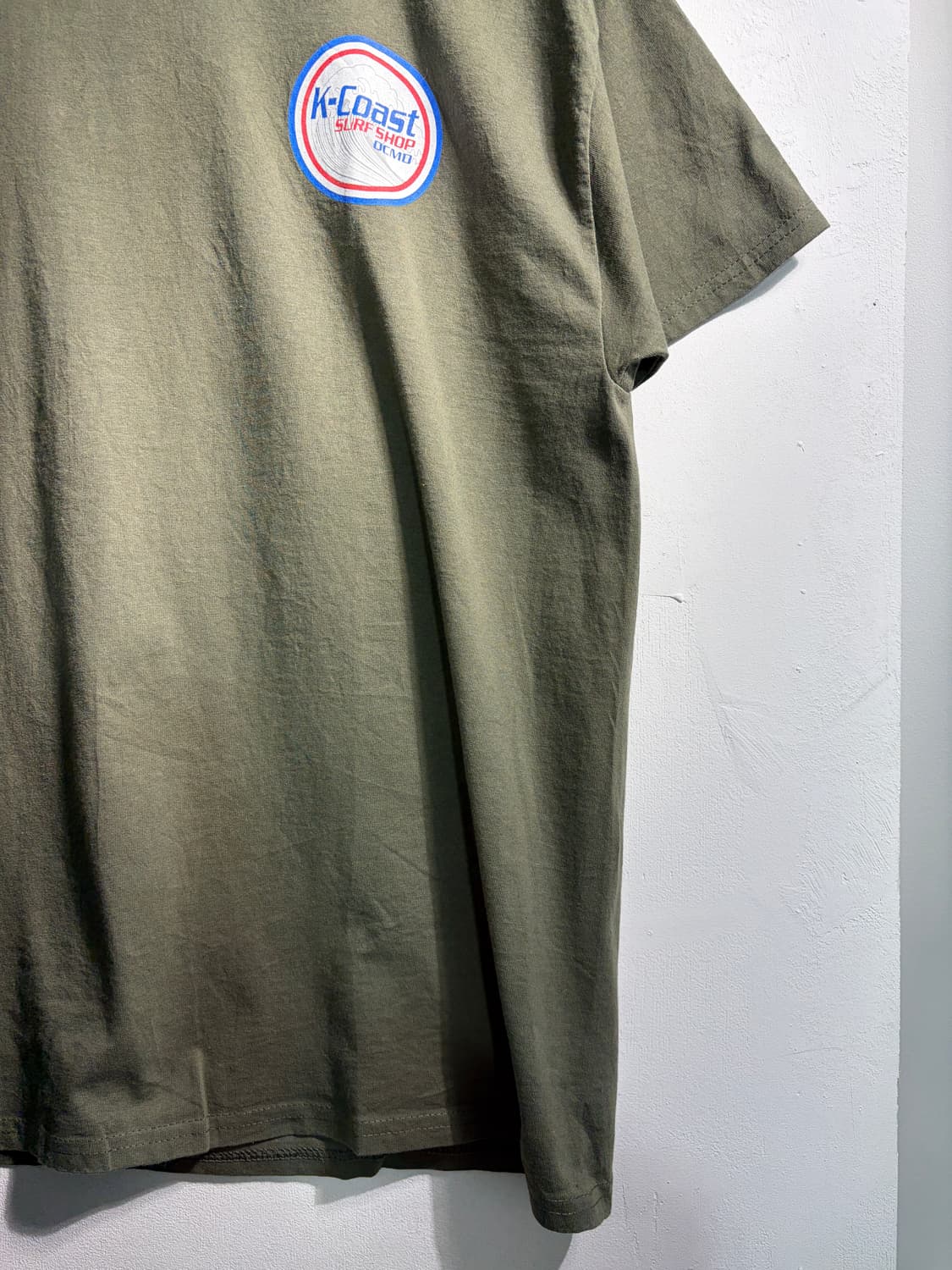 만원샵) 빈티지 카키 반팔티 L C304 상품이미지4