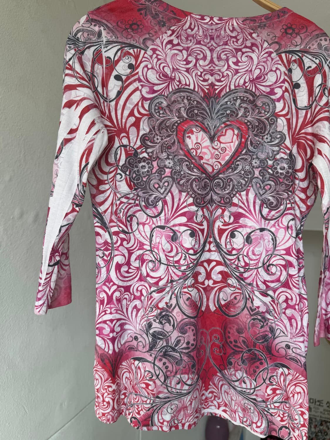 y2k 끝판왕 하트 그래픽 티셔츠 상품이미지6