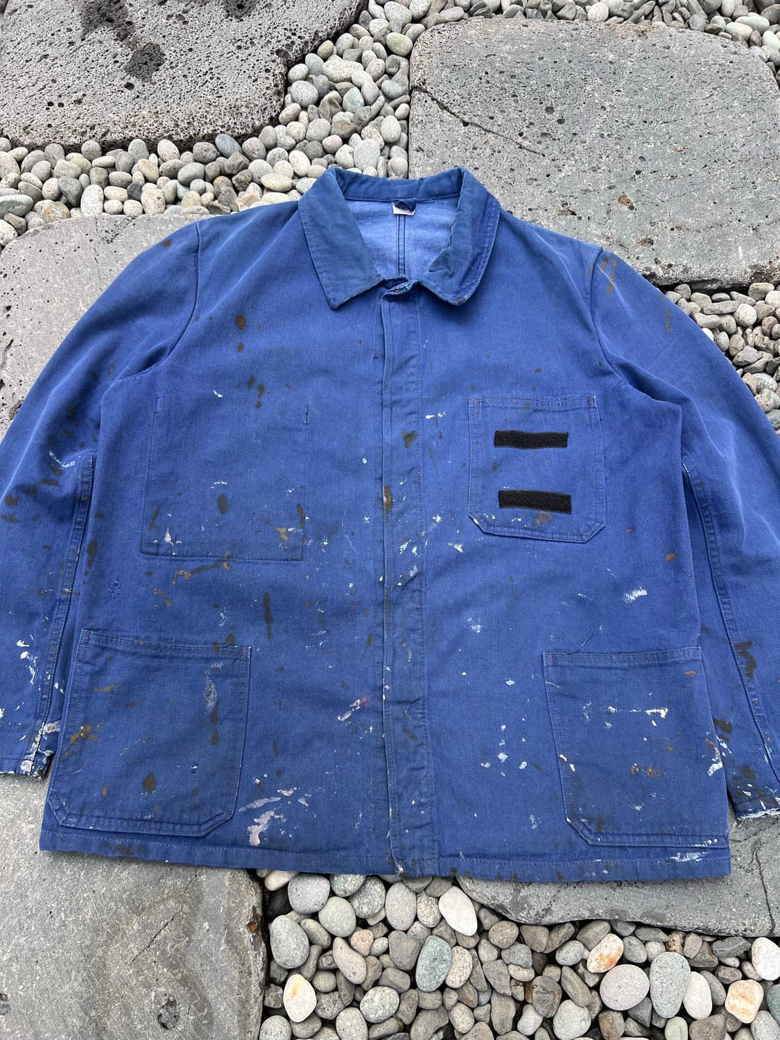 OLD VINTAGE PAINTED DENIM 데님프렌치워크자켓 상품이미지3
