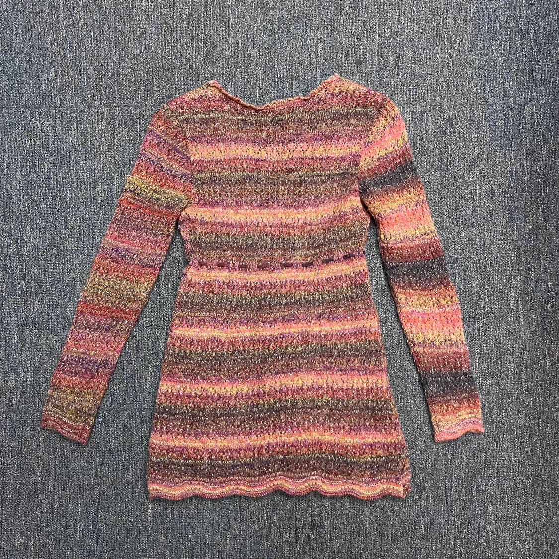 일본 히피 컬러 믹스 니트  상품이미지3