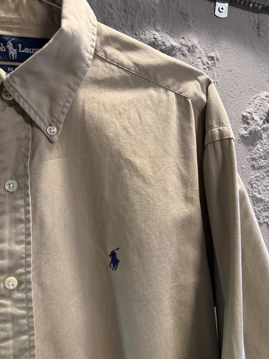 폴로 랄프로렌 블레어 옥스포드 버튼다운 셔츠 베이지 S 상품이미지3