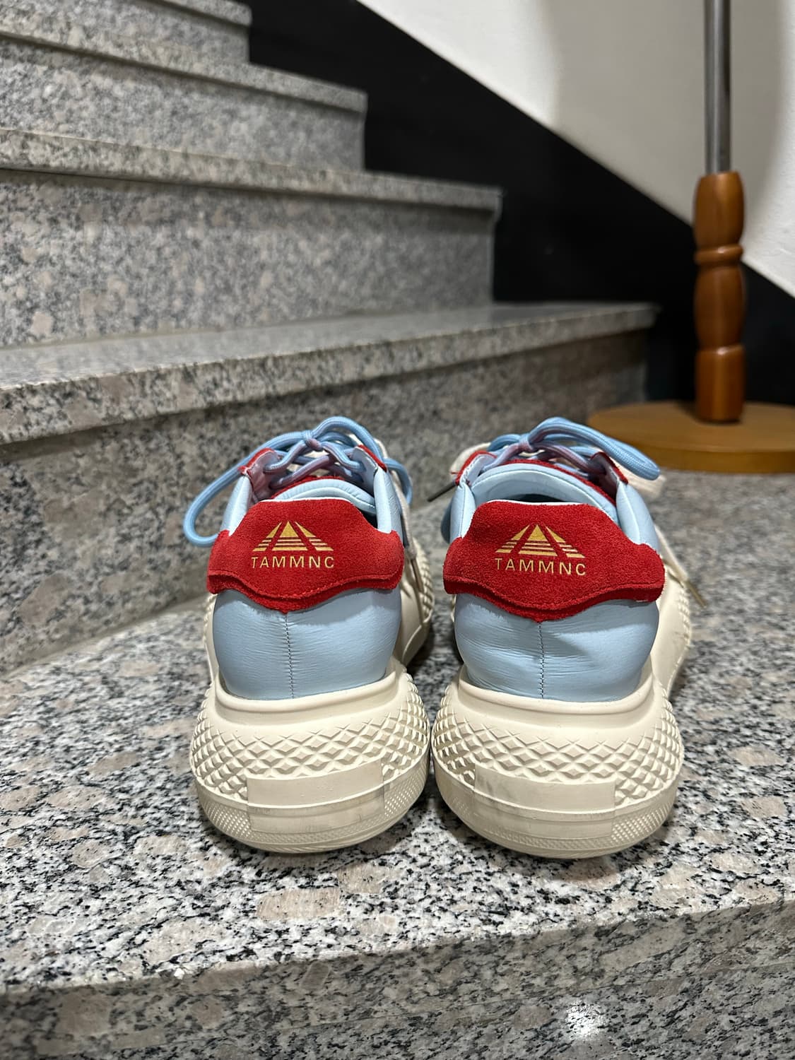 배색 플랫폼 스니커즈 하라주쿠 일본 갸루 240 통굽 상품이미지5